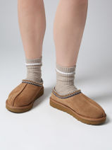 Pantoffels Uit Leder Ugg Bruin women 1174470-vue-porte